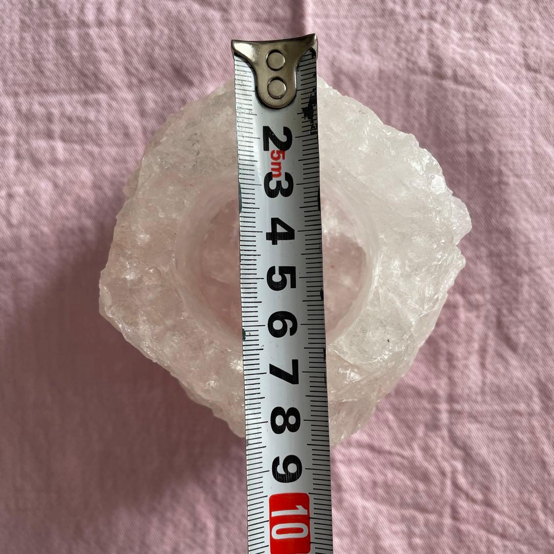 お値下げ最終▪︎希少▪︎水晶▪︎キャンドルホルダー▪︎一点もの▪︎未使用保管品