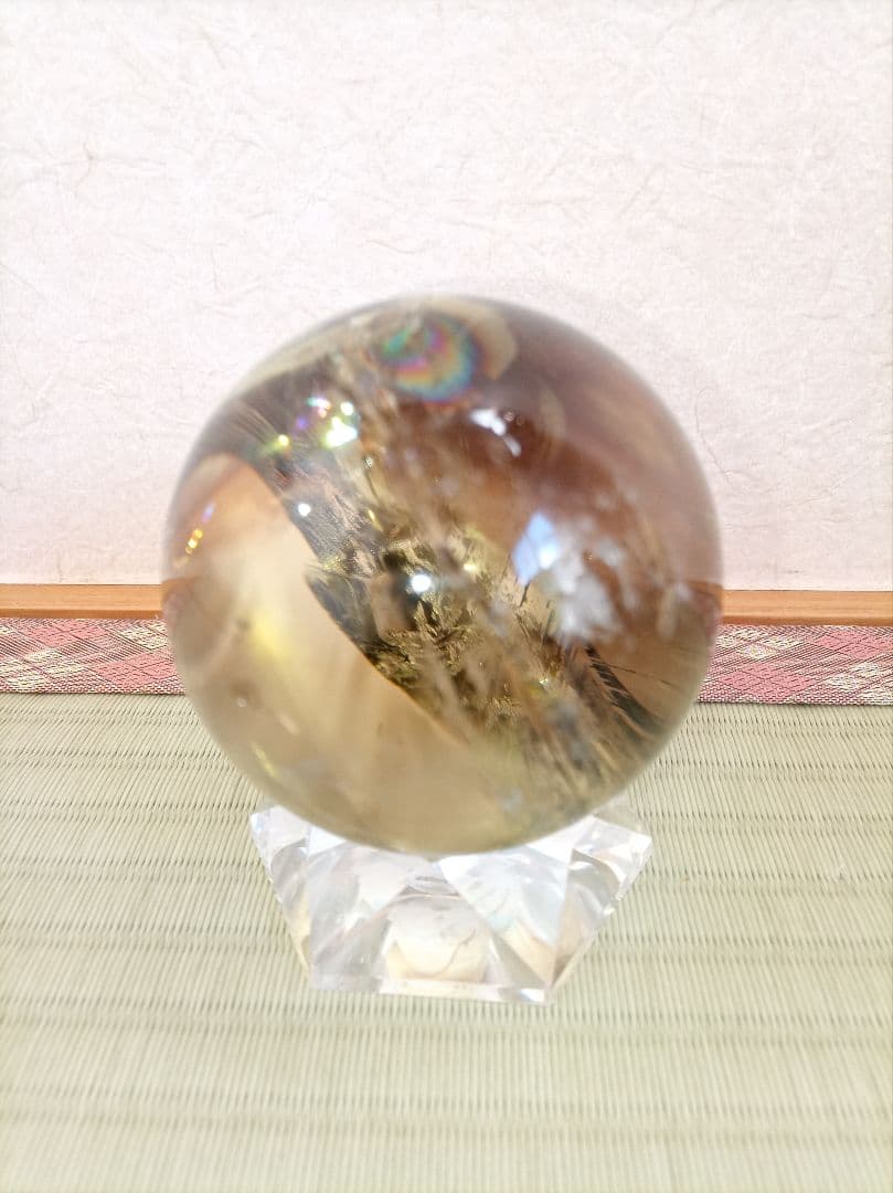 水晶丸玉　球体 置物　クリスタル　天然石