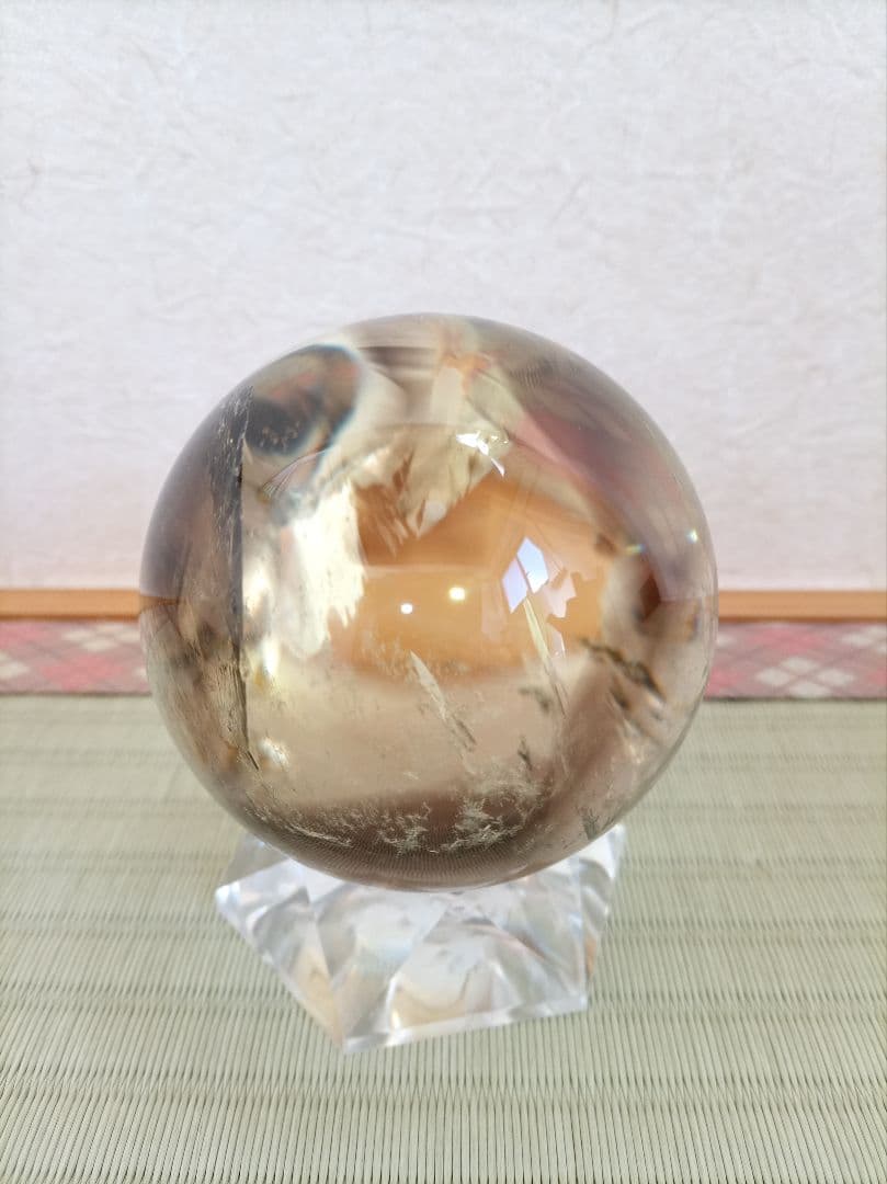 水晶丸玉　球体 置物　クリスタル　天然石