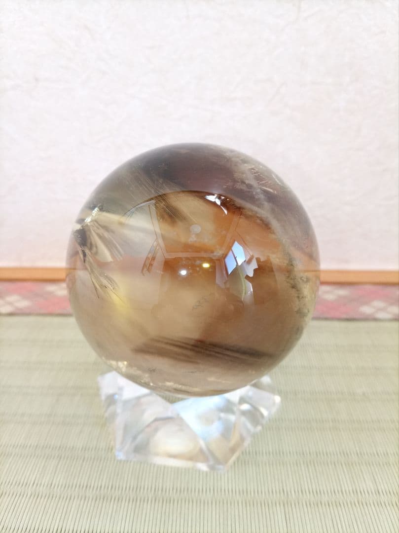 水晶丸玉　球体 置物　クリスタル　天然石