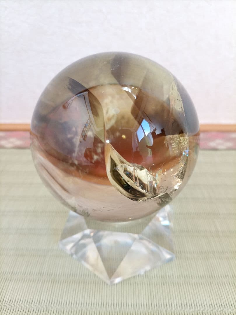 水晶丸玉　球体 置物　クリスタル　天然石