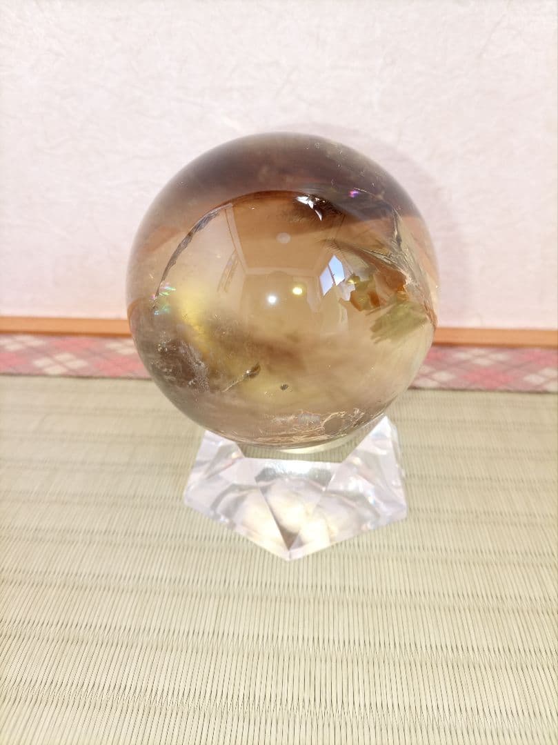 水晶丸玉　球体 置物　クリスタル　天然石