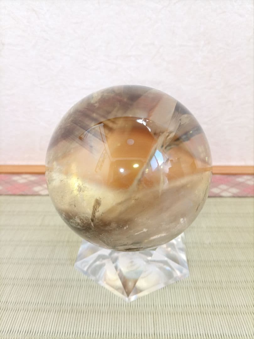 水晶丸玉　球体 置物　クリスタル　天然石