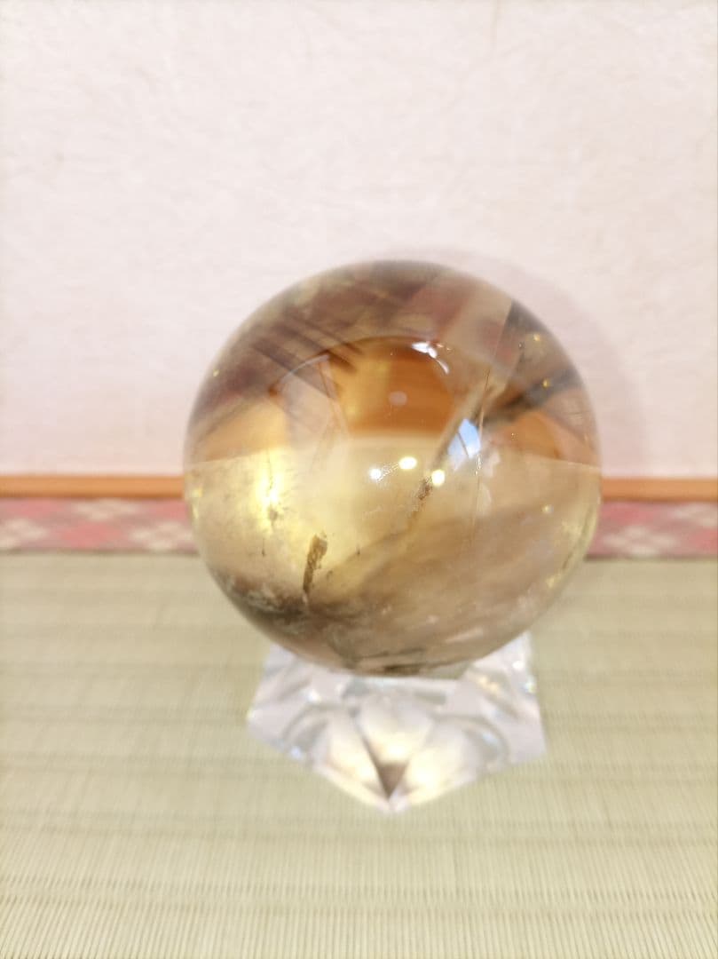 水晶丸玉　球体 置物　クリスタル　天然石