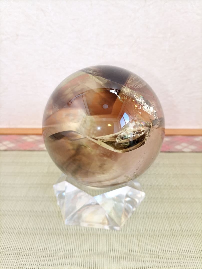 水晶丸玉　球体 置物　クリスタル　天然石