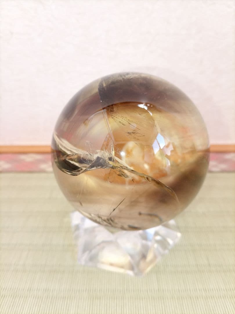 水晶丸玉　球体 置物　クリスタル　天然石