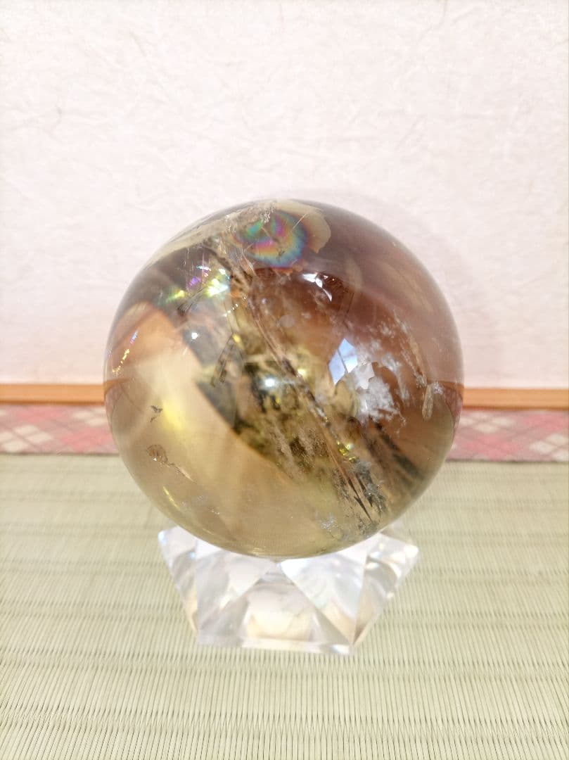 水晶丸玉　球体 置物　クリスタル　天然石
