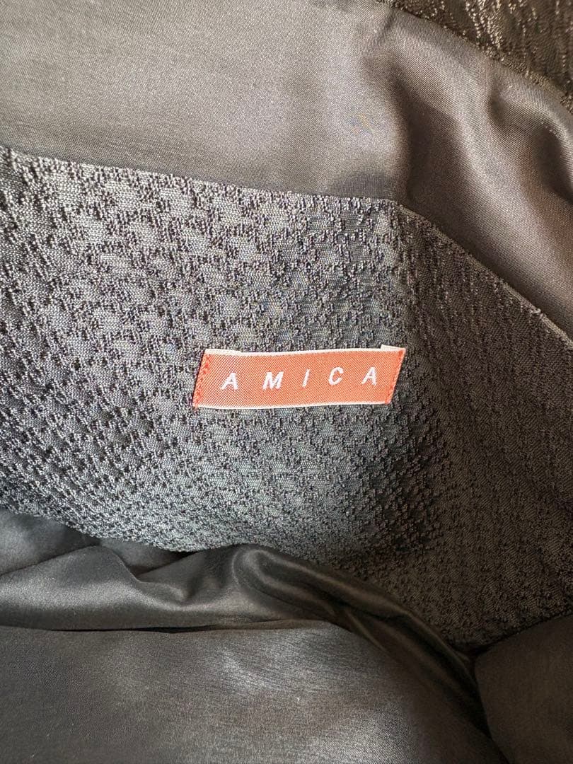 AMICA ブラックトートバッグ