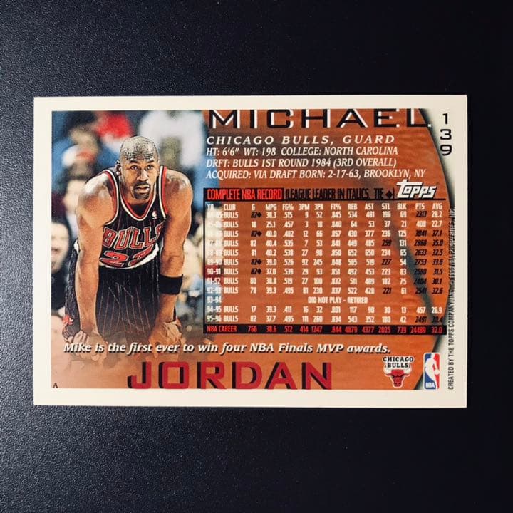 その他 NBA 1996 Topps50 #139Michael Jordan+1sc