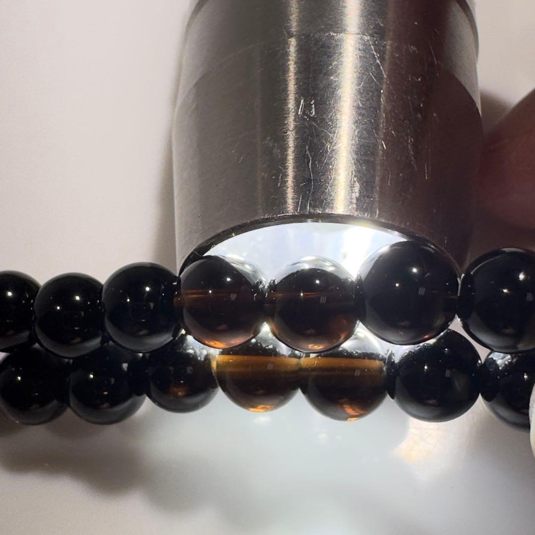 天然モリオンロングネックレスNO26-2621