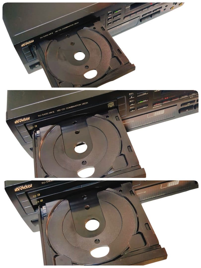 動作品★ Victor XU-D400MKⅡ CD/MD コンビネーションデッキ