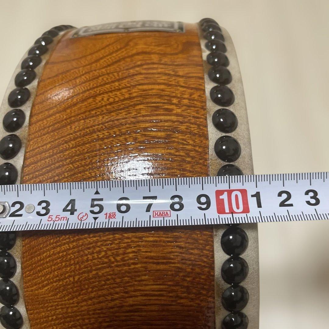和太鼓 平太鼓 24.5cm 8寸　上鳴 日本製　くりぬき　仙法太鼓　祭り和楽器
