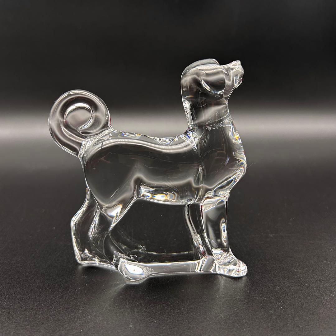 【新品】バカラ　犬　ドック　オブジェ　置物　インテリア　フィギュアリン
