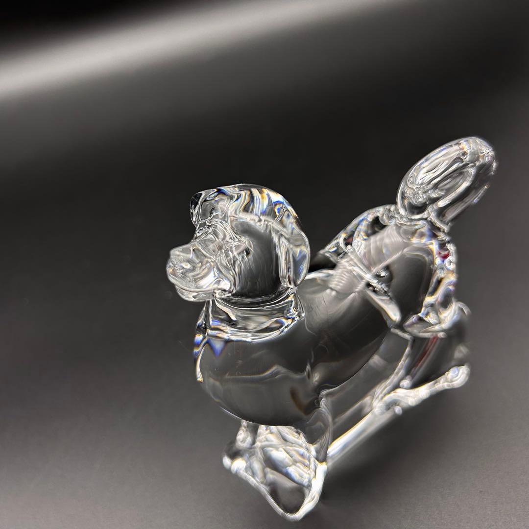 【新品】バカラ　犬　ドック　オブジェ　置物　インテリア　フィギュアリン