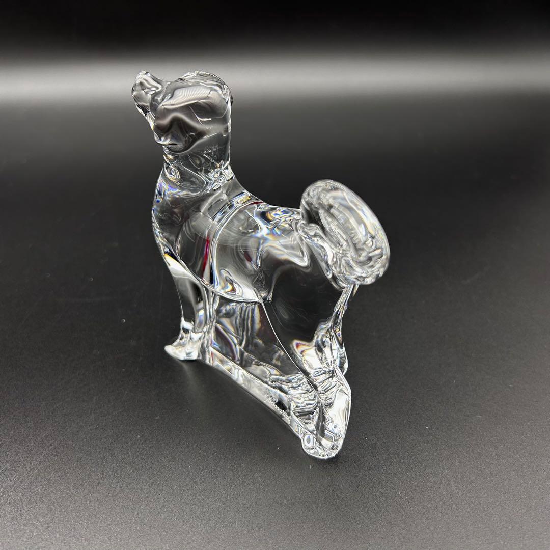 【新品】バカラ　犬　ドック　オブジェ　置物　インテリア　フィギュアリン