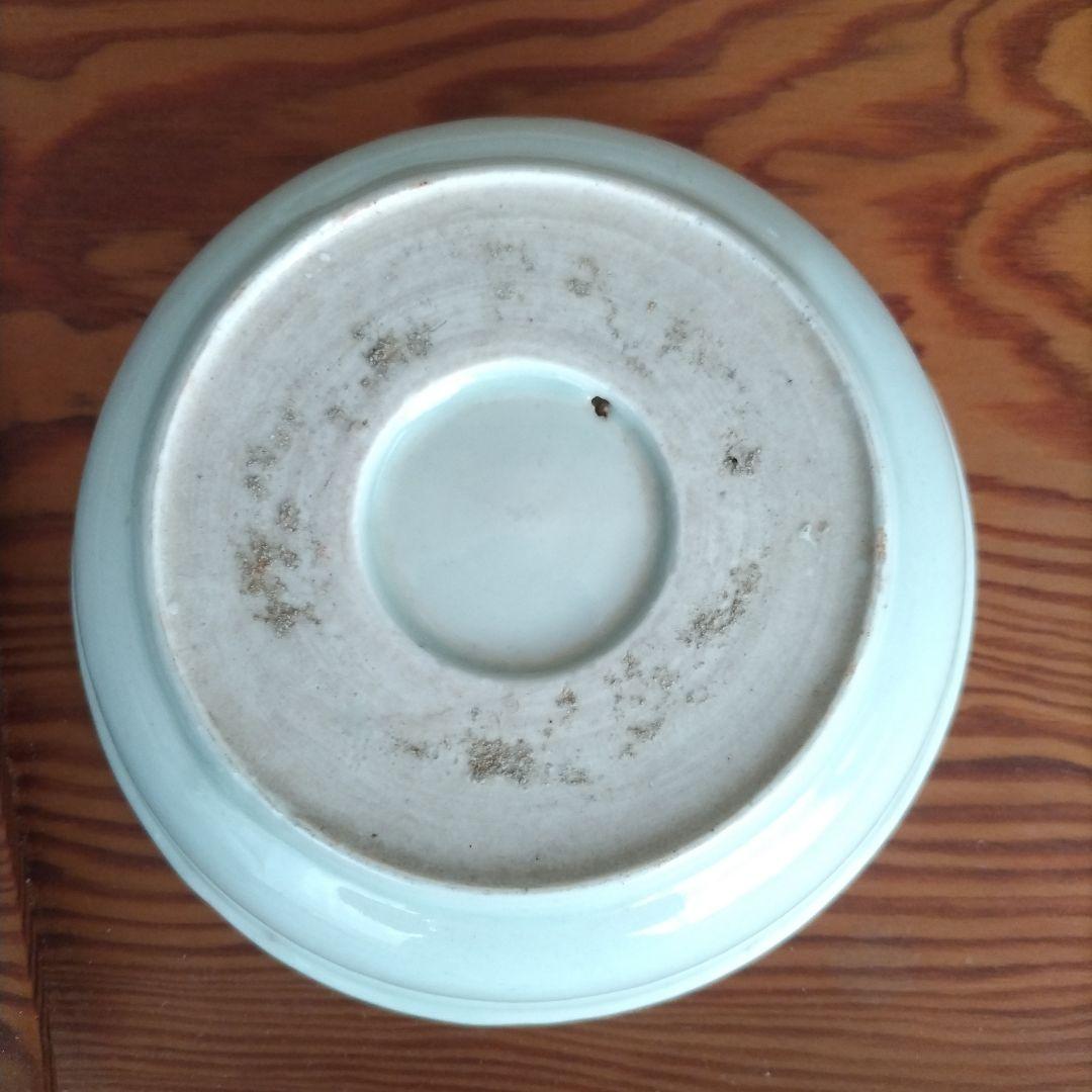 ★ 江戸期 青磁 金魚 色絵 なます皿 5客組 アンティーク