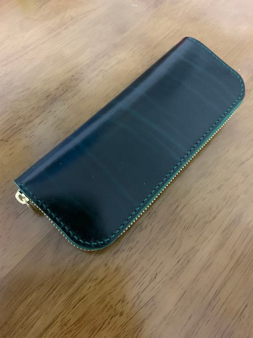 【オーダーメイド】ルガトショルダー　ペンケース　手縫い　キャンモア