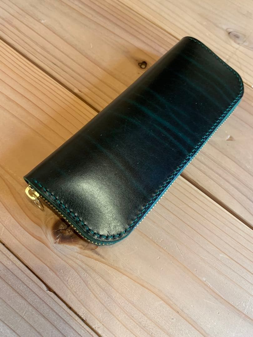 【オーダーメイド】ルガトショルダー　ペンケース　手縫い　キャンモア