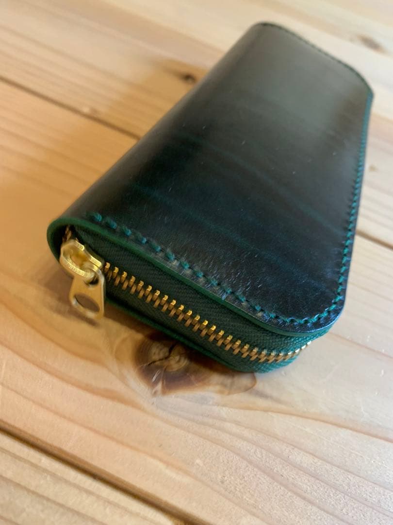 【オーダーメイド】ルガトショルダー　ペンケース　手縫い　キャンモア