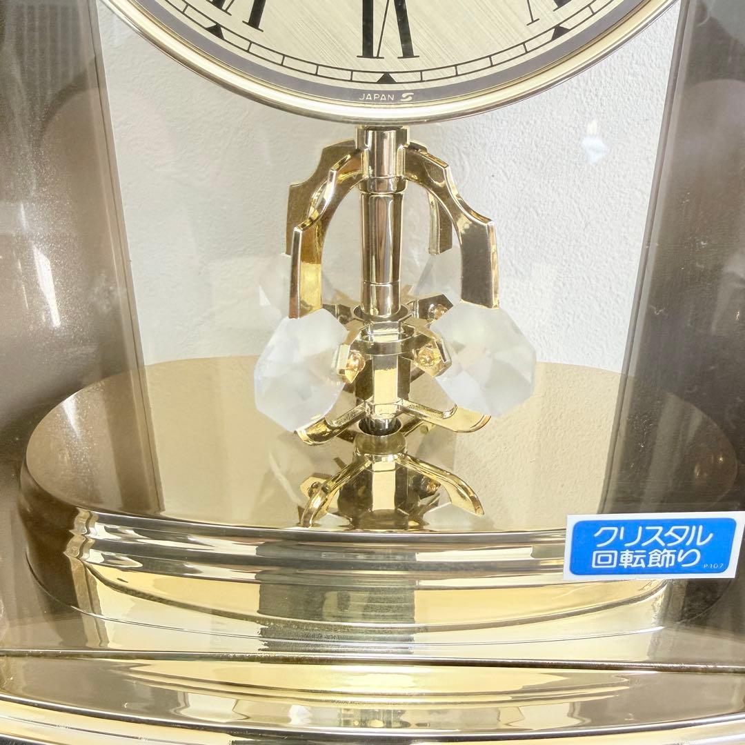 SEIKO 置時計 クリスタル回転飾り QZ690G 新品未使用 稼働品 希少
