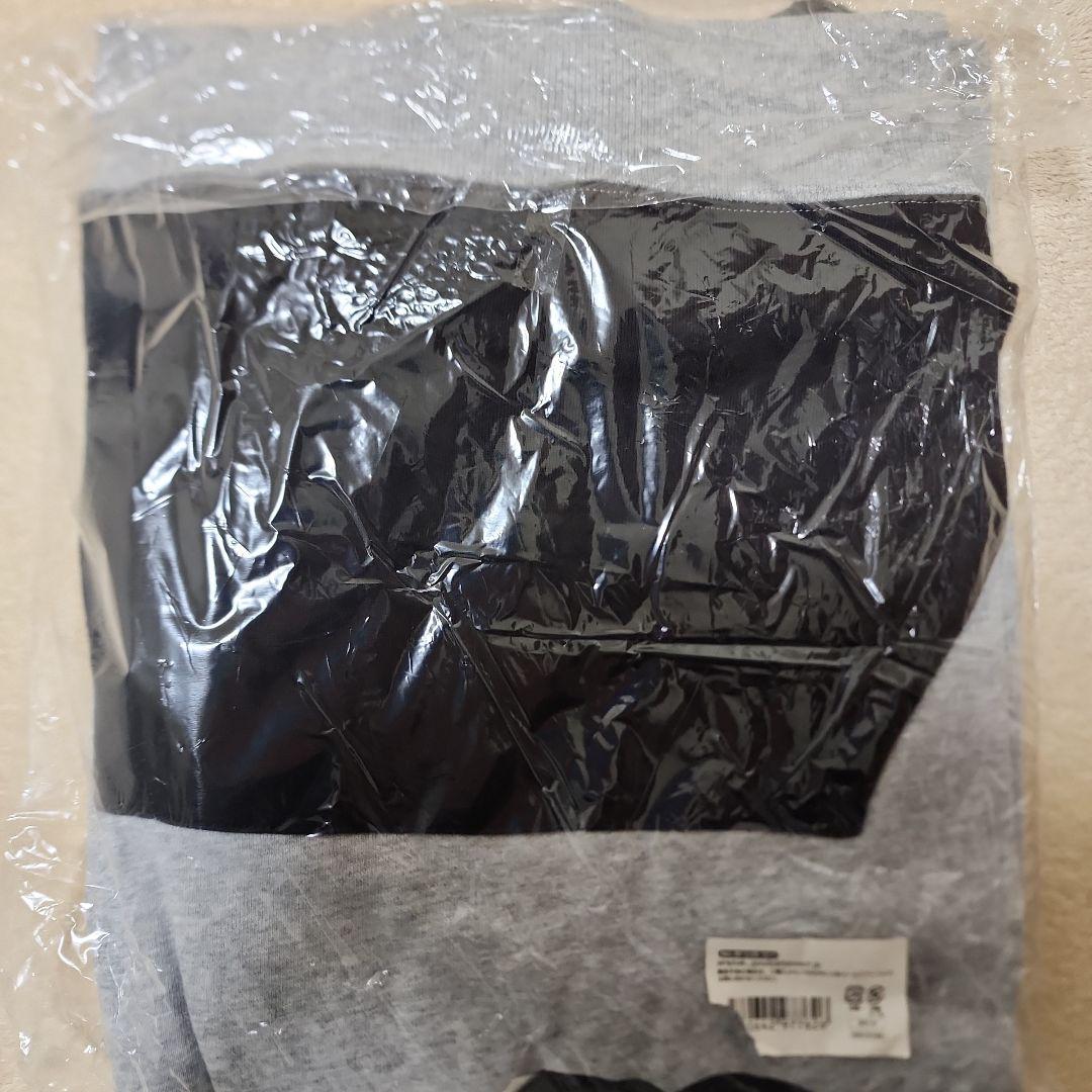 AMPTAKxCOLORS バイカラーパーカー BLACK×GRAY