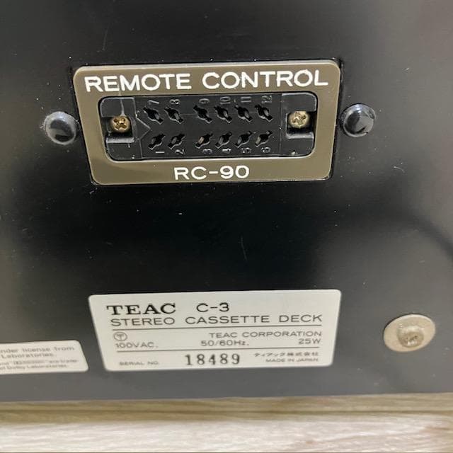 ★TEAC C-3 カセットデッキ ティアック 昭和 レトロ コレクション☆