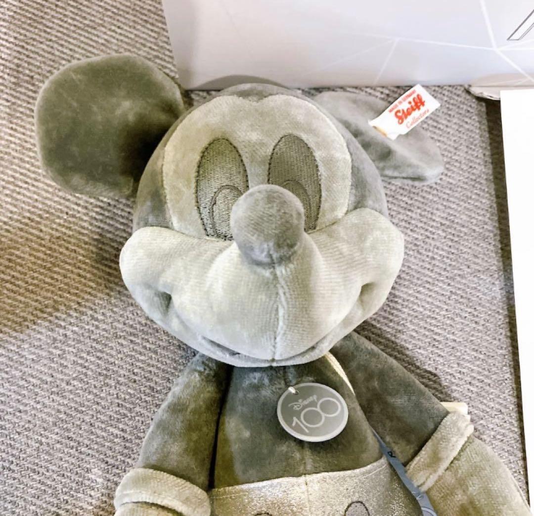 新品 限定 Steiff シュタイフ ディズニー D100 ミッキー ぬいぐるみ