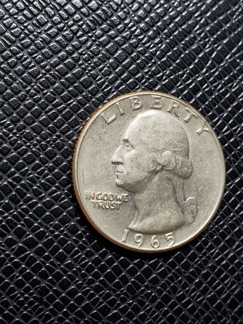 263.　極美品　1965年　アメリカ　ワシントン　クォーター　25セント