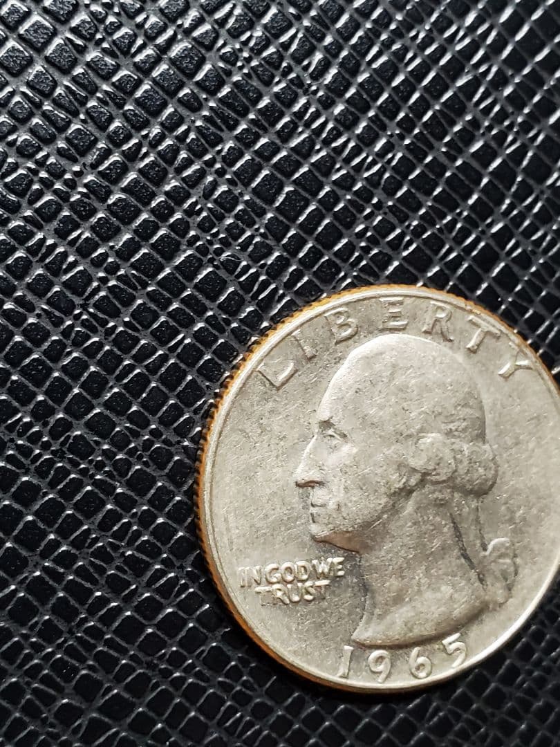 263.　極美品　1965年　アメリカ　ワシントン　クォーター　25セント