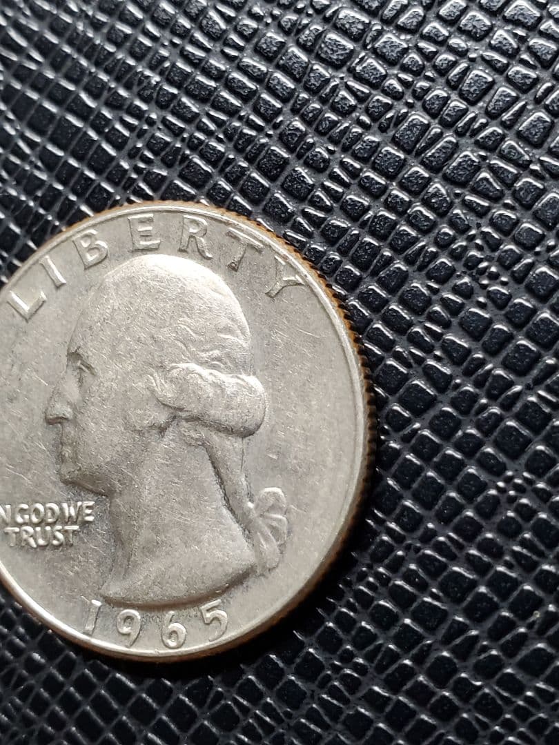 263.　極美品　1965年　アメリカ　ワシントン　クォーター　25セント