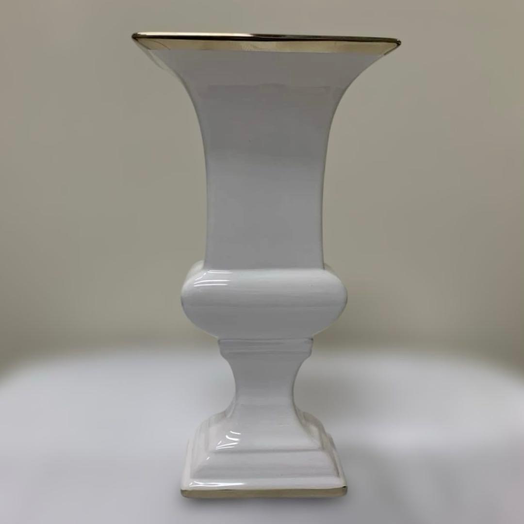 ホワイト×ゴールド　花瓶　HM-319