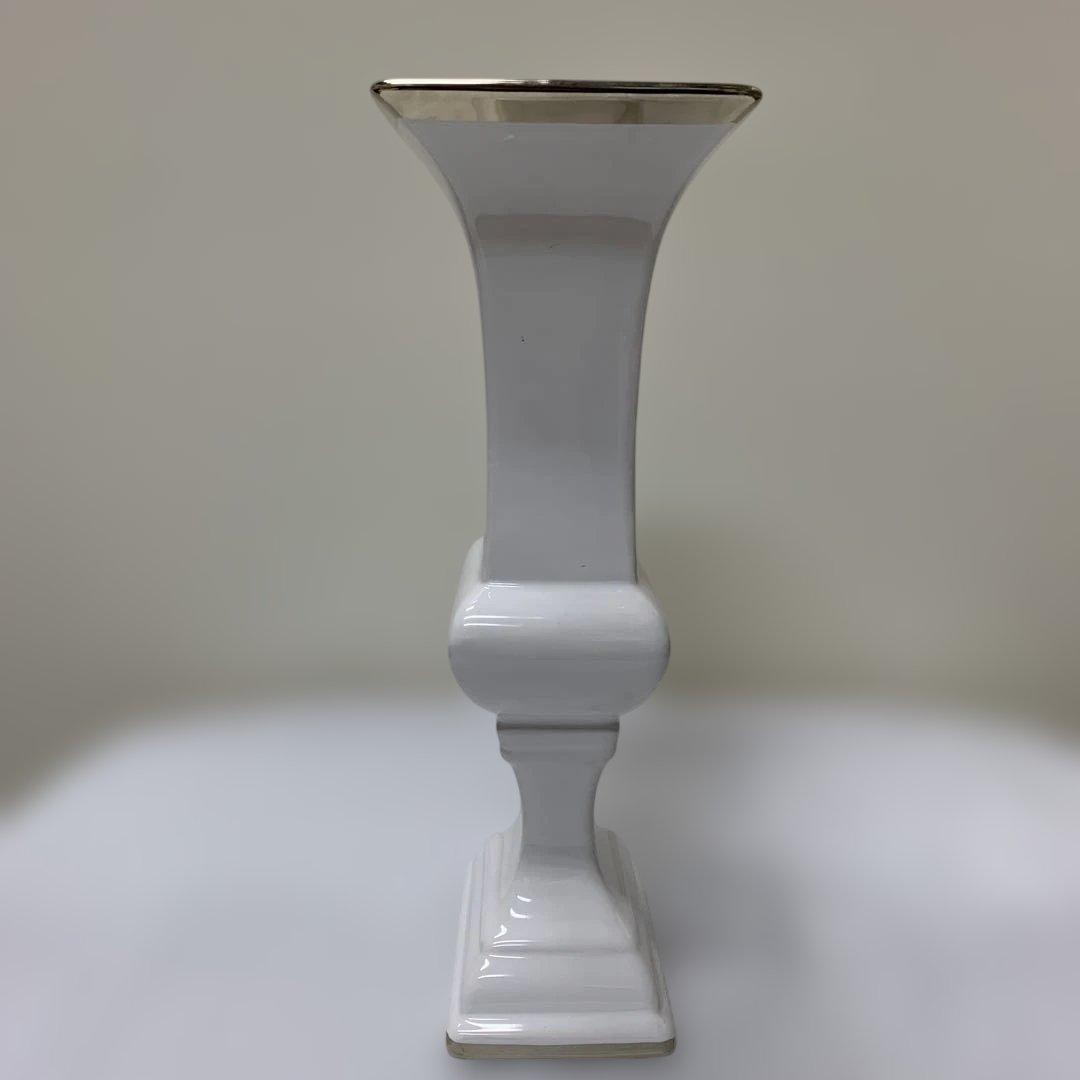 ホワイト×ゴールド　花瓶　HM-319