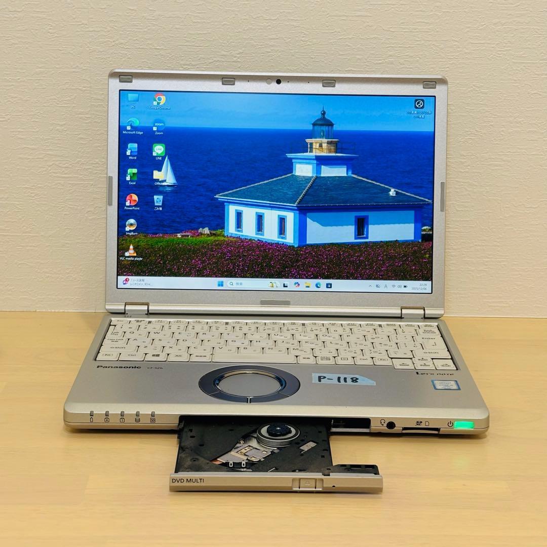 レッツノート PC Windows11 SSD DVD オフィス付き P-118