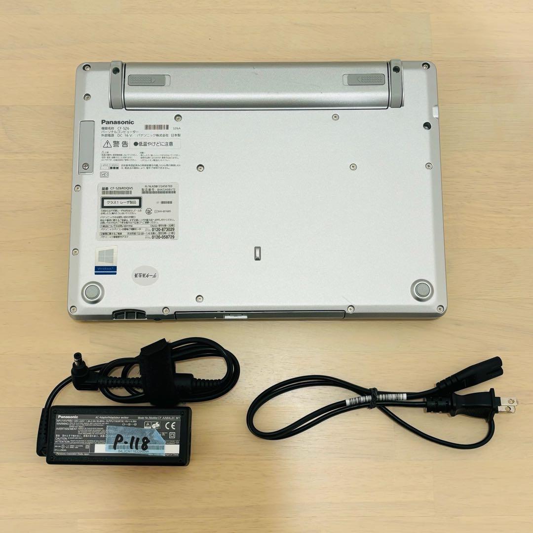 レッツノート PC Windows11 SSD DVD オフィス付き P-118