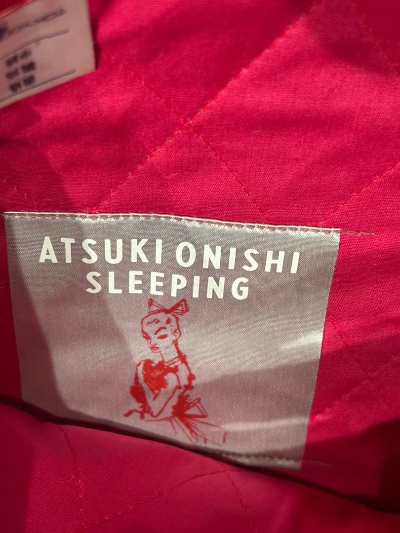 ATSUKI ONISHI アツキオオニシ マルチキルトカバー　赤　花柄