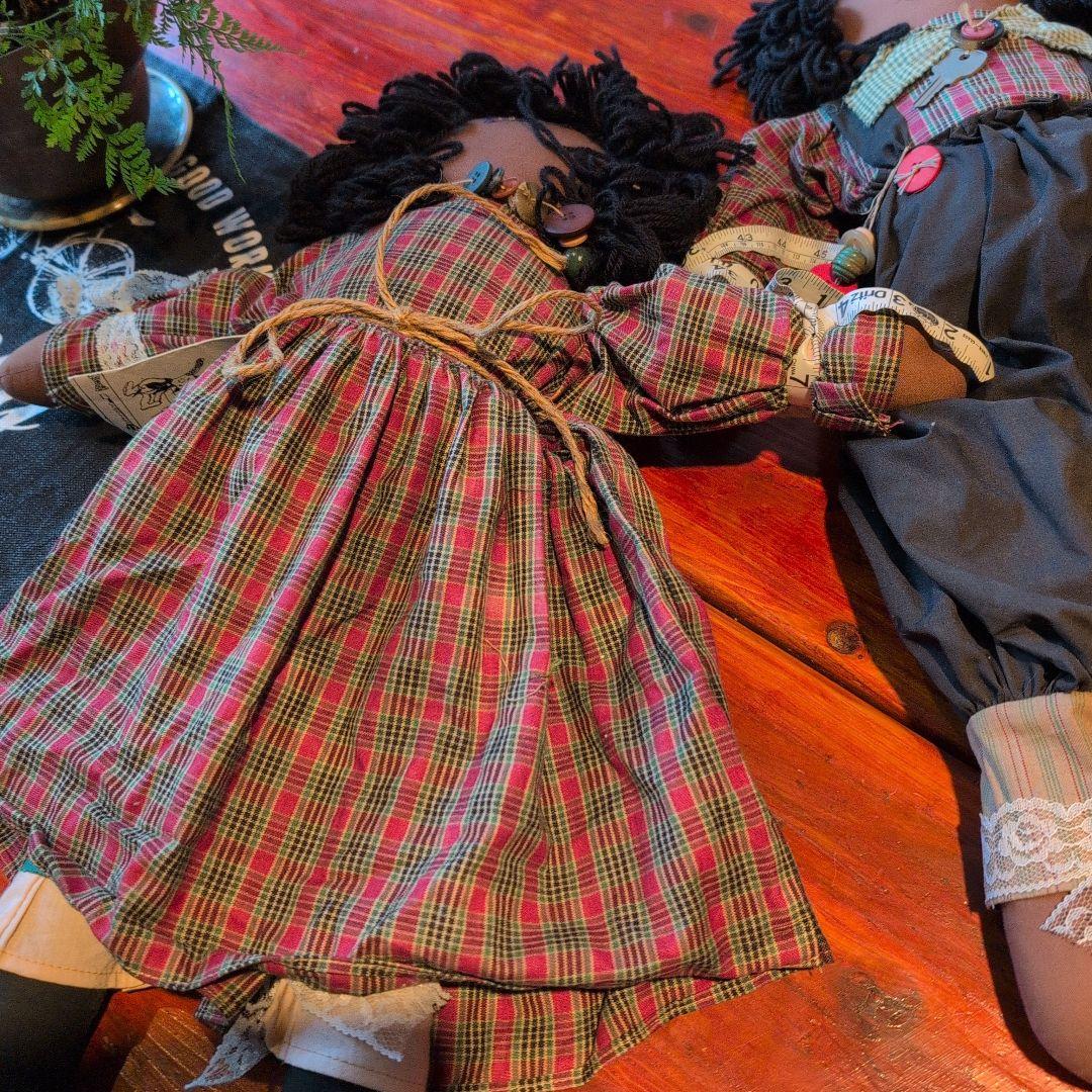 ドナドール。カントリードール　ペア人形