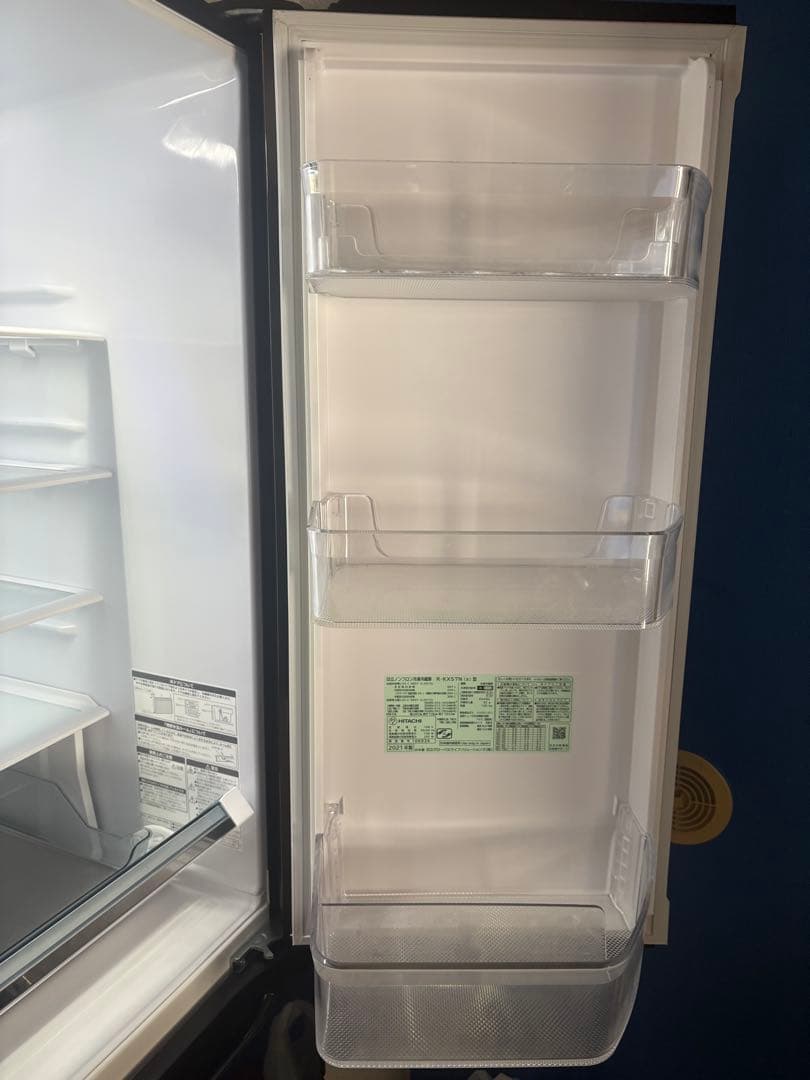 冷蔵庫HITACHI R-KX57N(X)型 保証書付き(567L/6ドア)