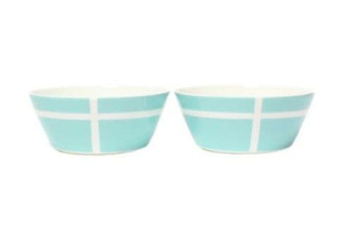 Tiffanyティファニーブルーボックスボウル　リボンモチーフボウル 2個セット