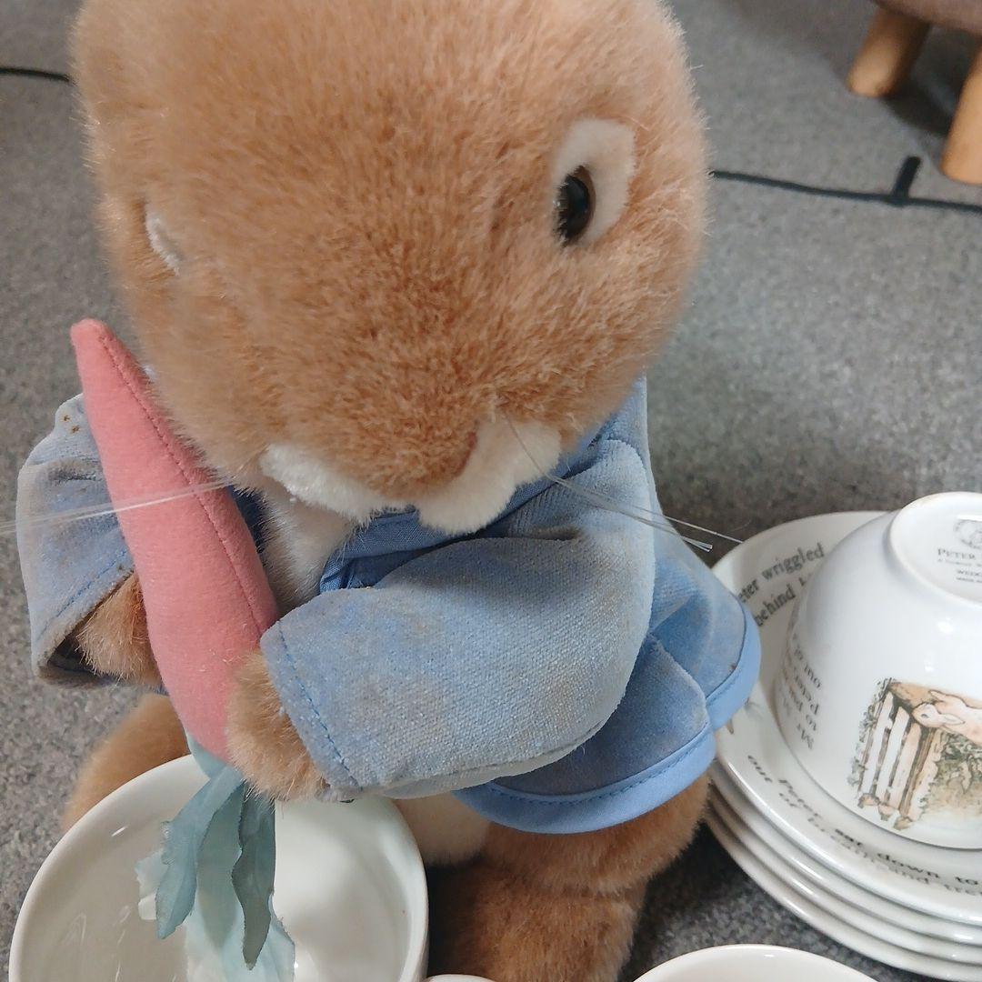 ピーターラビット ティーセット　旧刻印　　　ぬいぐるみ