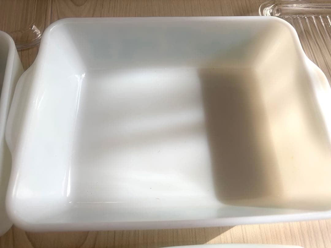 【未使用あり】オールドパイレックスアーミッシュ柄保存容器&未使用バターケース5点