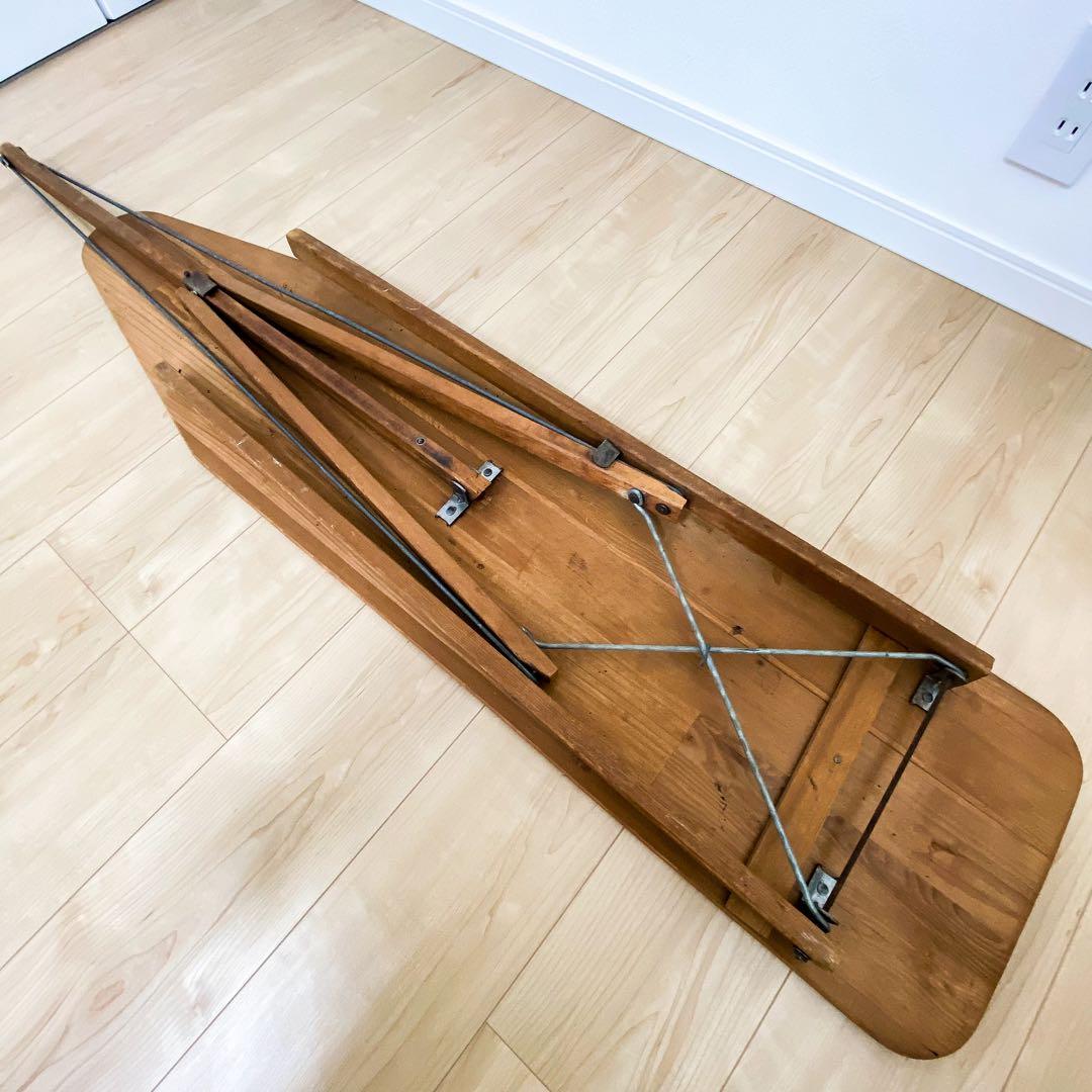 ヴィンテージ 折りたたみ式アイロン台 ナチュラルウッド アンティーク インテリア