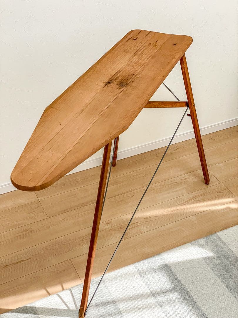 ヴィンテージ 折りたたみ式アイロン台 ナチュラルウッド アンティーク インテリア
