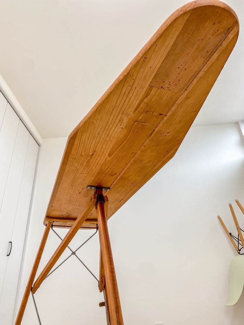 ヴィンテージ 折りたたみ式アイロン台 ナチュラルウッド アンティーク インテリア