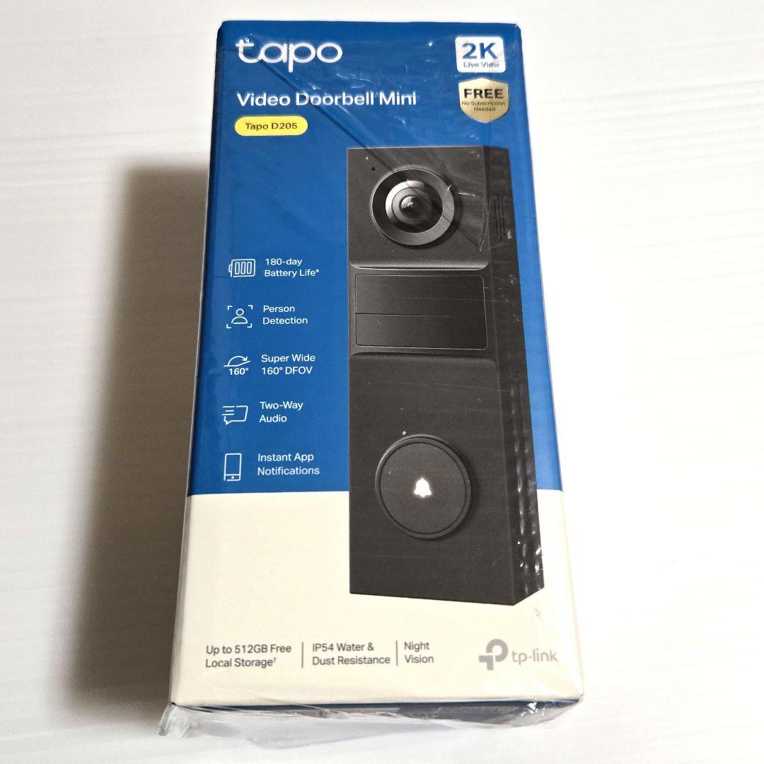 【未使用開封済】Tapo TP-Link D205カメラ付きスマートミニドアホン