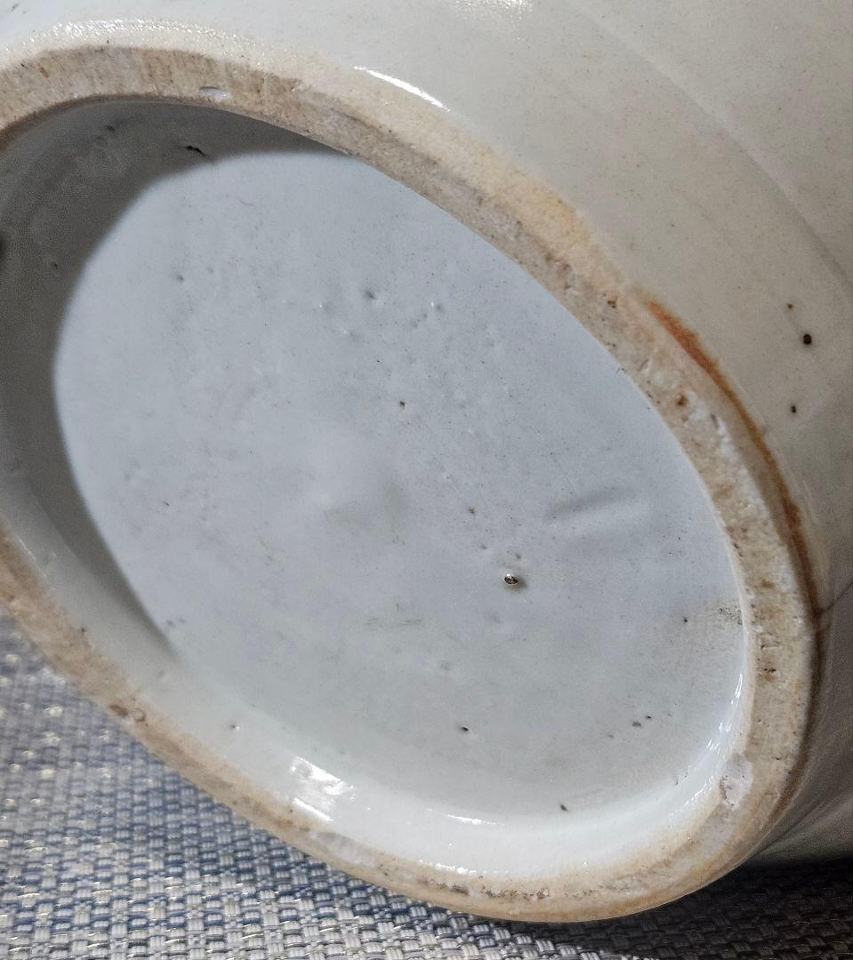 江戸時代　古伊万里　白磁　大徳利　壺 花入れ　オブジェ　高さ 約35.2cm