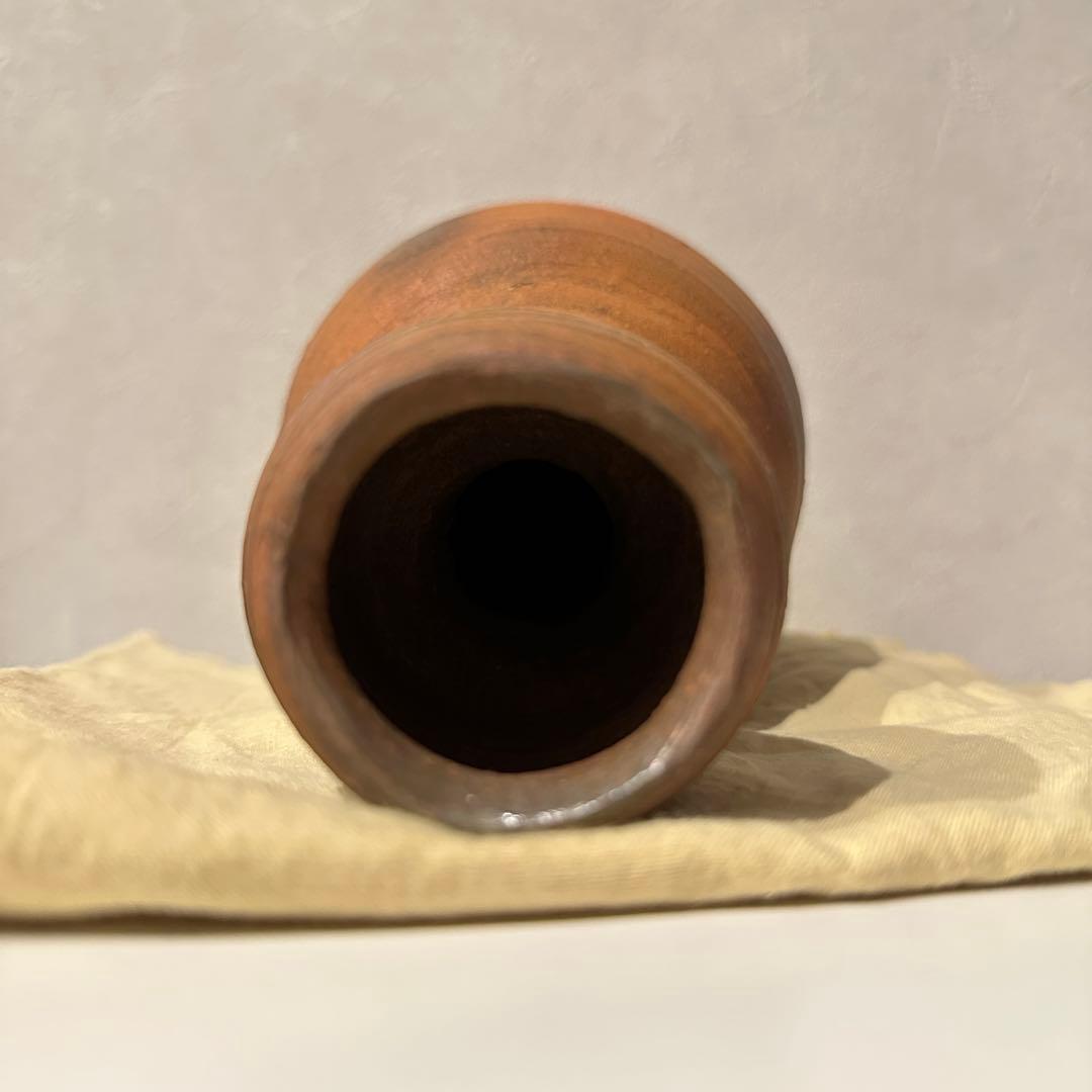 中村真 備前 花器 瓢 一輪挿し 花入 共箱