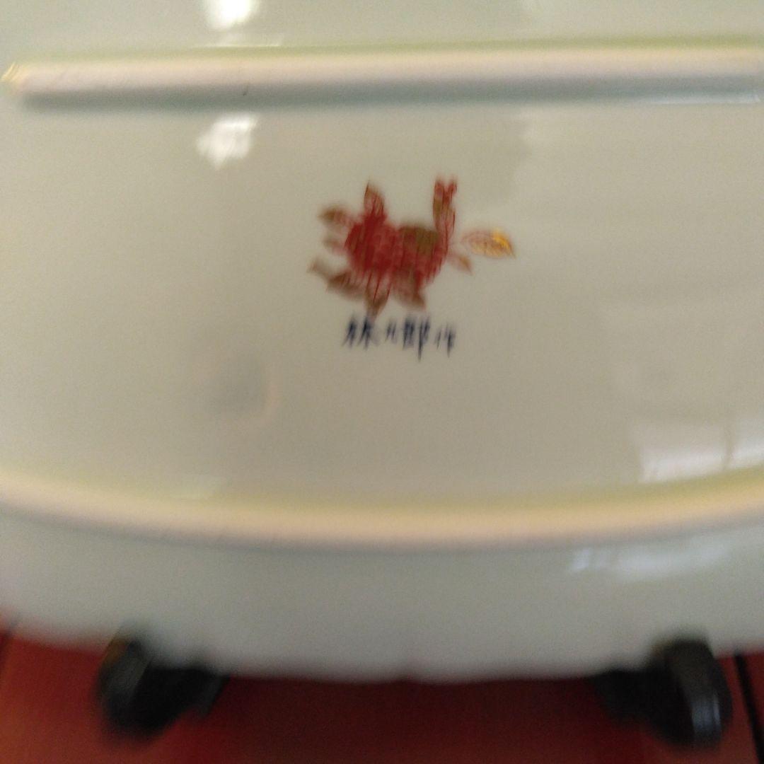 ★値下げ★ 波佐見焼　林九郎作　緑濃鳳凰　楕円盛皿　オーバル皿　楕円プレート