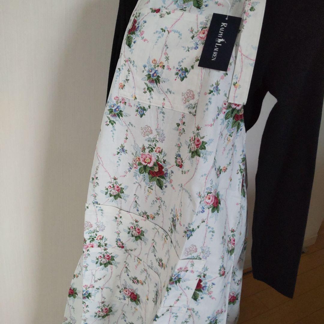 Ralph Lauren 花柄多機能ポケット付きエプロン 未使用タグ付き