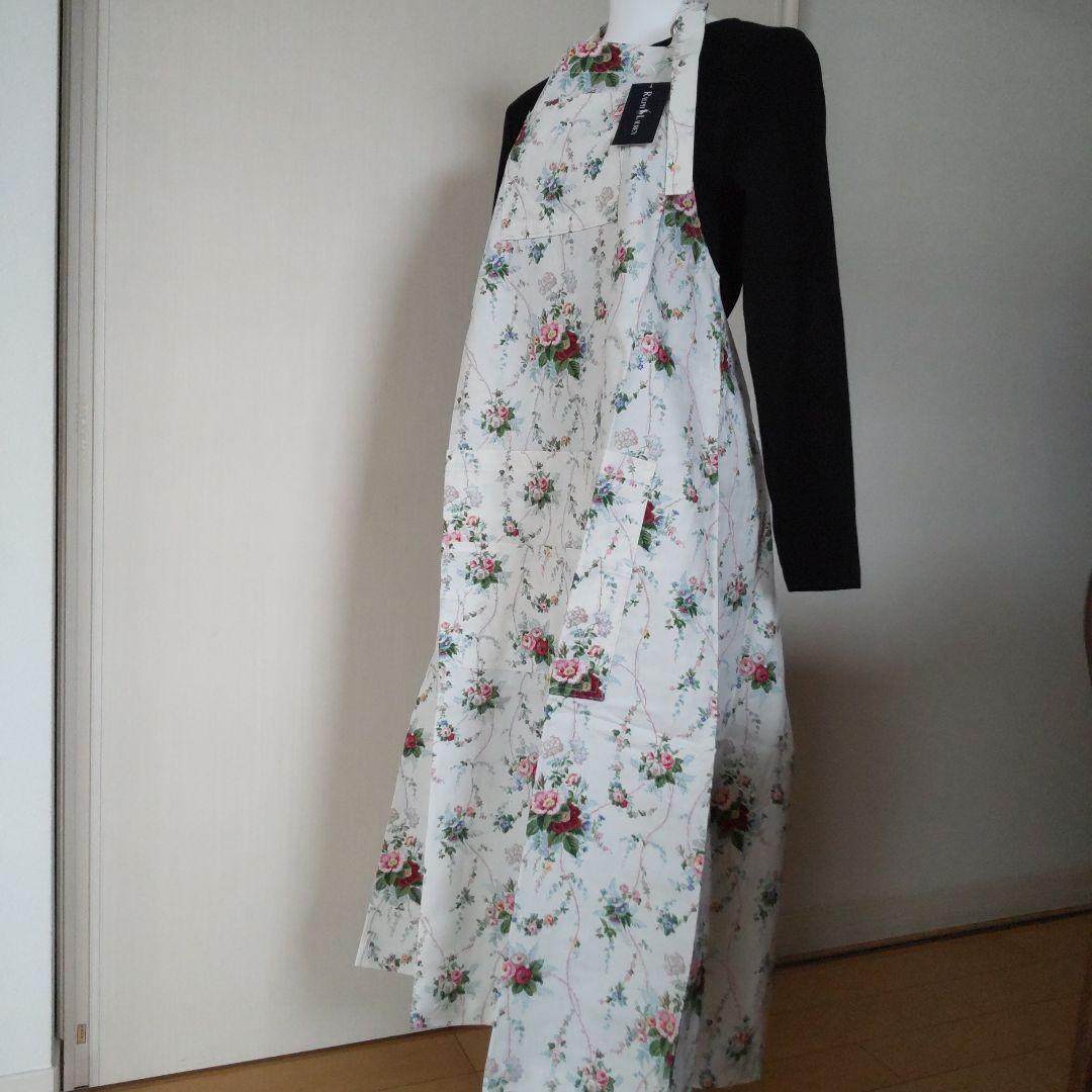 Ralph Lauren 花柄多機能ポケット付きエプロン 未使用タグ付き