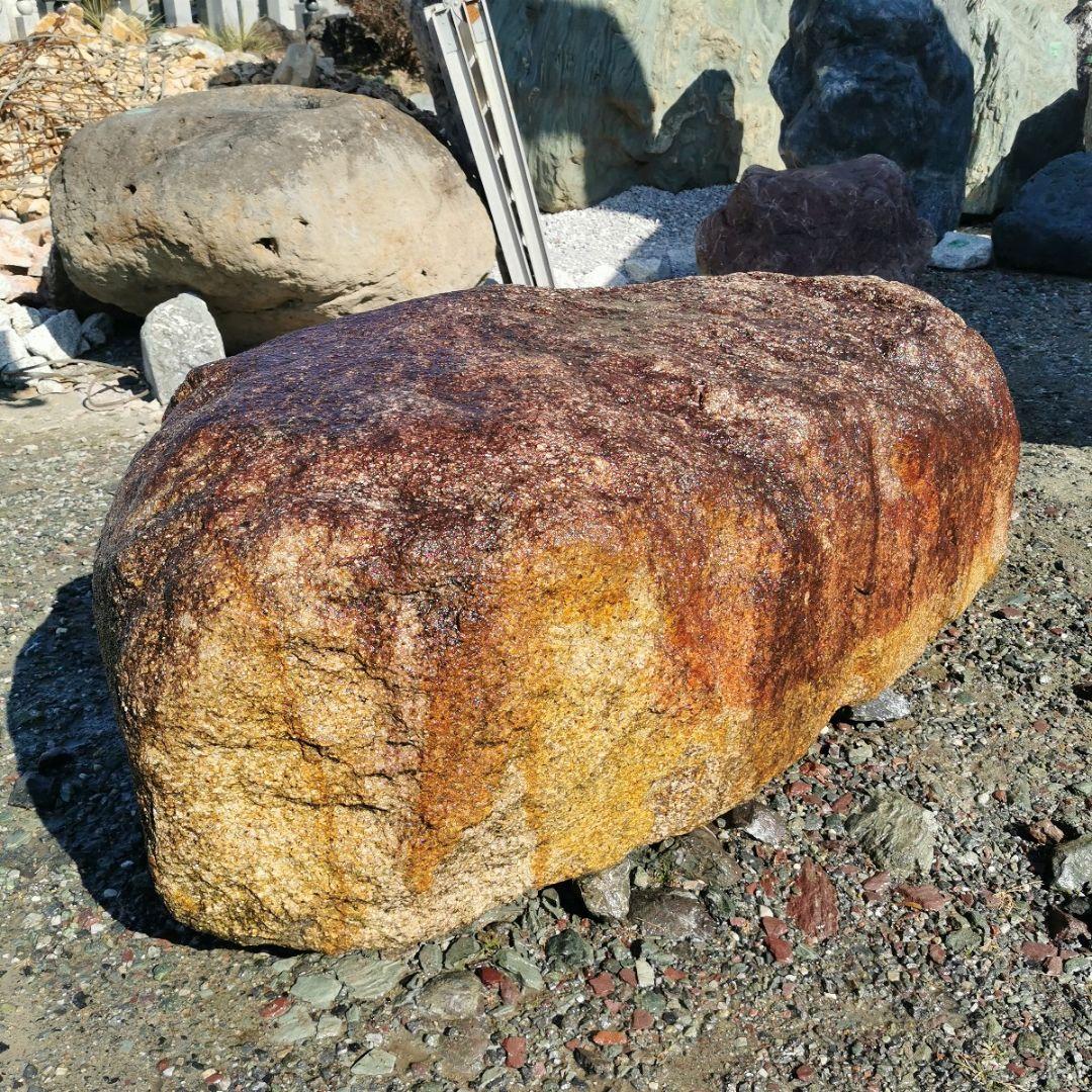 錆　御影石　780キロ　庭石　石　鑑賞石　庭　置物　オブジェ　インテリア